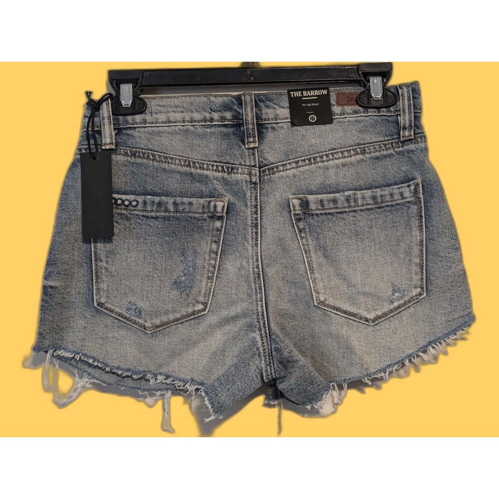 Blank NYC Women's Distressed Denim Shorts Size 25 The Barrow Stripes NEW W/ TAGS - Picture 8 of 15
